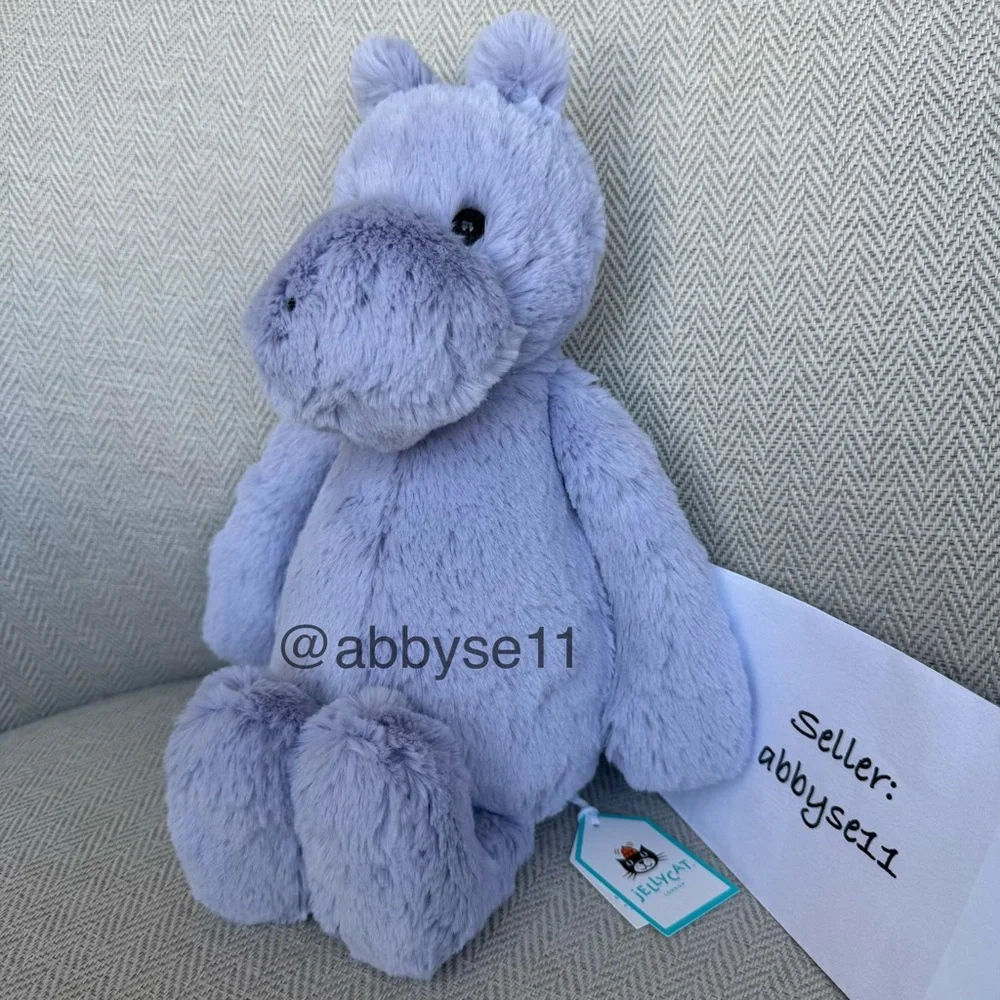 Jellycat Bashful Hippo - Authentic - Brand New With Tags - Fast Ship